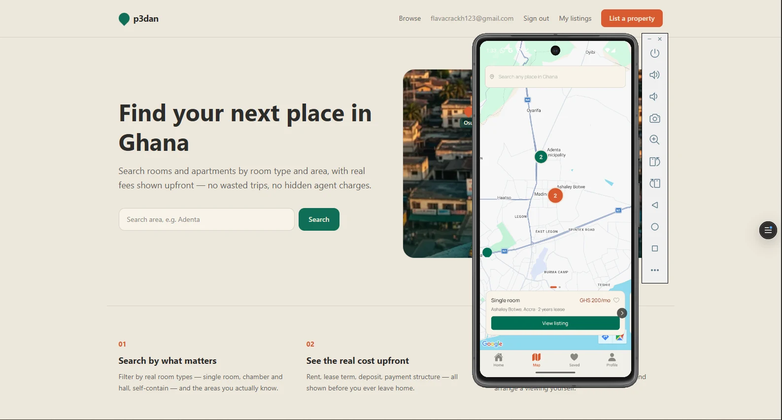 p3dan rental discovery platform
